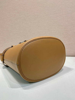 Prada 1BE085 Buckle leather bucket bag with belt Brown - Default Title - View 7
