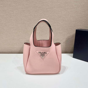 Prada 1BG335 Tote Leather Bucket Handbag Pink - Default Title - View 2