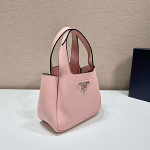 Prada 1BG335 Tote Leather Bucket Handbag Pink - Default Title - View 4