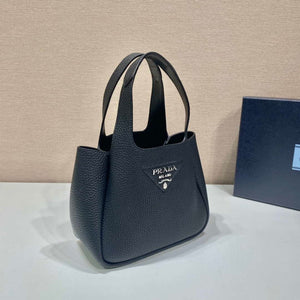 Prada 1BG335 Tote Leather Bucket Handbag Black - Default Title - View 4