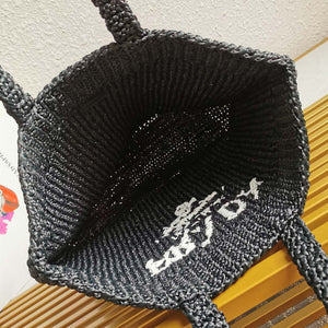 Prada 1BG392 Large Crochet tote bag Black - Default Title - View 8