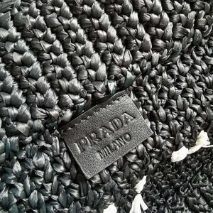 Prada 1BG392 Large Crochet tote bag Black - Default Title - View 9