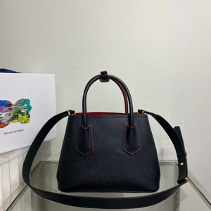 Prada 1BG443 Prada Double Saffiano leather mini bag Black - Default Title - View 2