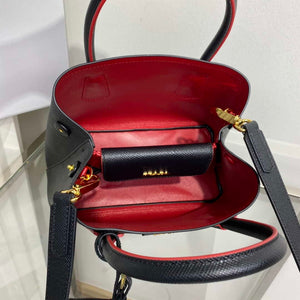 Prada 1BG443 Prada Double Saffiano leather mini bag Black - Default Title - View 8