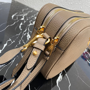 Prada 1BH082 Leather bag with shoulder strap Apricot Gold - Default Title - View 6