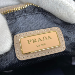 Prada 1BH082 Leather bag with shoulder strap Apricot Gold - Default Title - View 9