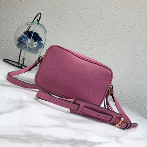Prada 1BH082 Leather bag with shoulder strap Rose Red Gold - Default Title - View 3
