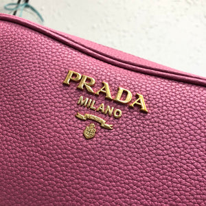 Prada 1BH082 Leather bag with shoulder strap Rose Red Gold - Default Title - View 5