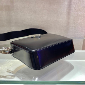 Prada 1BH180 Prada Brique brushed leather bag Black - Default Title - View 3