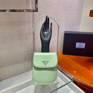 Prada 1BH185 Mini Cleo BRUSHED Leather Green - Default Title - View 1