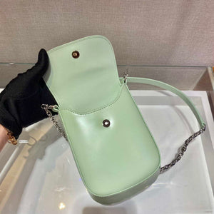 Prada 1BH185 Mini Cleo BRUSHED Leather Green - Default Title - View 6