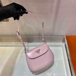 Prada 1BH188 Prada Cleo Brushed Leather Mini Bag Pink - Default Title - View 3
