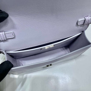 Prada 1BH189 Brushed leather shoulder bag Light Purple - Default Title - View 8