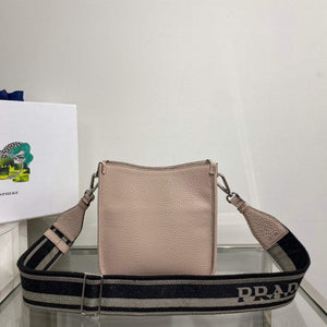 Prada 1BH191 Leather mini shoulder bag Light Gray - Default Title - View 3