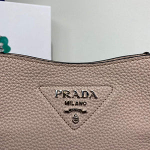Prada 1BH191 Leather mini shoulder bag Light Gray - Default Title - View 4