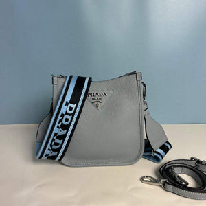 Prada 1BH191 Leather mini shoulder bag Blue - Default Title - View 1