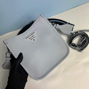 Prada 1BH191 Leather mini shoulder bag Blue - Default Title - View 2