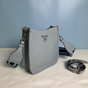 Prada 1BH191 Leather mini shoulder bag Blue - Default Title - View 4