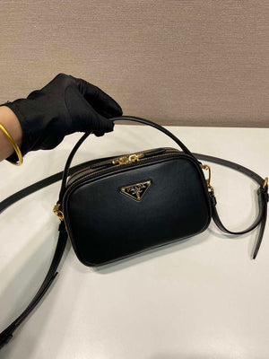 Prada 1BH203 Prada Odette Leather Mini-Bag Black - Default Title - View 3
