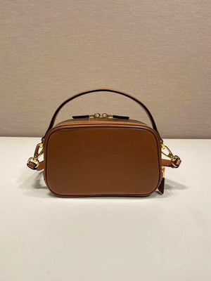 Prada 1BH203 Prada Odette Leather Mini-Bag Brown - Default Title - View 4