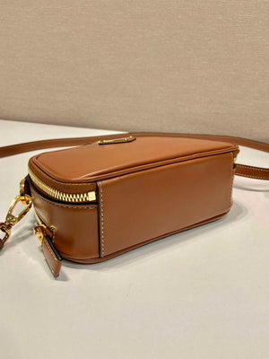 Prada 1BH203 Prada Odette Leather Mini-Bag Brown - Default Title - View 5