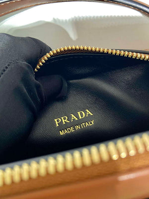 Prada 1BH203 Prada Odette Leather Mini-Bag Brown - Default Title - View 9