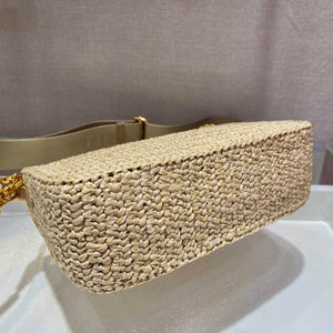 Prada 1BH204 Prada Re-Edition 2005 Raffia Bag in Apricot - Default Title - View 6