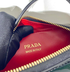 Prada 1BH206 Odette patent leather mini-bag Black - Default Title - View 9