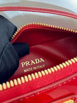 Prada 1BH206 Odette patent leather mini-bag Red - Default Title - View 10