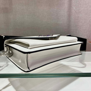 Prada 1BP020 Saffiano leather mini envelope bag White - Default Title - View 5
