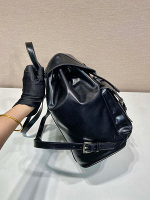Prada 1BZ811 Leather Backpack Bag in Black - Default Title - View 5