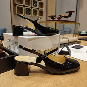Prada 1D175N Patent leather slingbacks P78566 - 35 - View 4