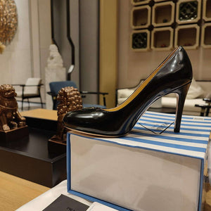 Prada 1D263N Patent Leather Pumps 95 mm Heel P67331 - 35 - View 9