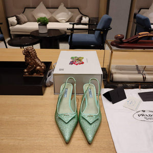 Prada 1I021N Satin slingbacks with crystals P78531 - 35 - View 2
