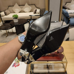 Prada 1I021N Satin slingbacks with crystals P78533 - 35 - View 8