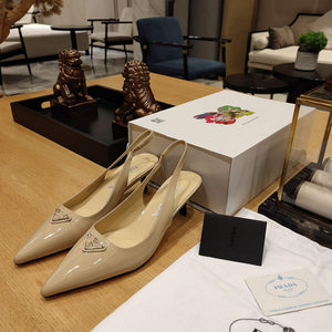 Prada 1I153N Patent-leather slingback pumps P78570 - 35 - View 7