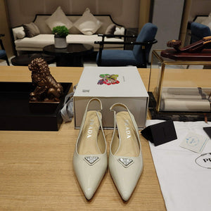 Prada 1I153N Patent-leather slingback pumps P78571 - 35 - View 2