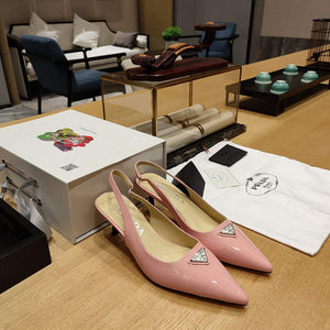 Prada 1I153N Patent-leather slingback pumps P78572 - 35 - View 1