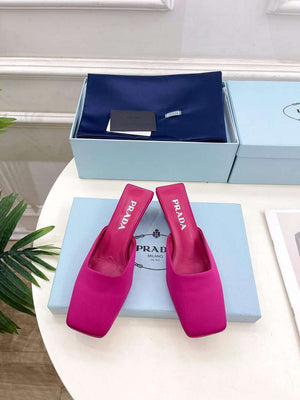 Prada 1I479N Women's Satin Mules Fashion Shoes P67321 - Euro 35=US 4 - View 2