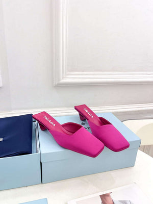 Prada 1I479N Women's Satin Mules Fashion Shoes P67321 - Euro 35=US 4 - View 3