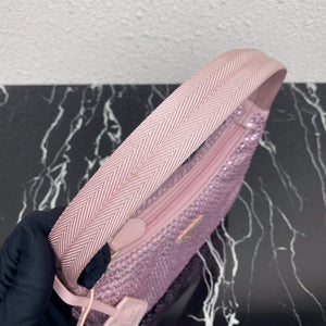 Prada 1NE515 Satin mini-bag with artificial crystals Pink - Default Title - View 7
