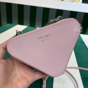 Prada 1NR015 Embellished satin and leather mini-pouch Pink - Default Title - View 4