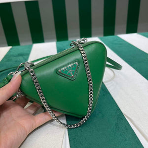 Prada 1NR015 Saffiano leather mini pouch Green - Default Title - View 2