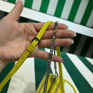Prada 1NR015 Saffiano leather mini pouch lemon yellow - Default Title - View 6