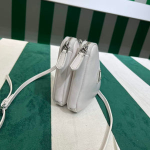 Prada 1NR015 Saffiano leather mini pouch White - Default Title - View 4
