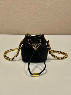 Prada 1NR016 Re-Nylon mini pouch Black - Default Title - View 1