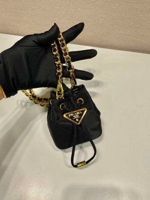 Prada 1NR016 Re-Nylon mini pouch Black - Default Title - View 3