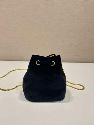 Prada 1NR016 Velvet mini pouch Black - Default Title - View 5