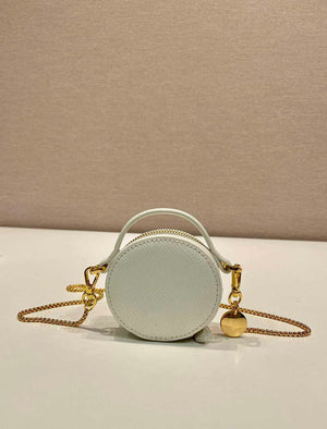 Prada 1NR023 Saffiano leather mini-pouch White - Default Title - View 5