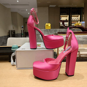 Prada 1XP48B High-heeled satin sandals P78543 - 35 - View 4